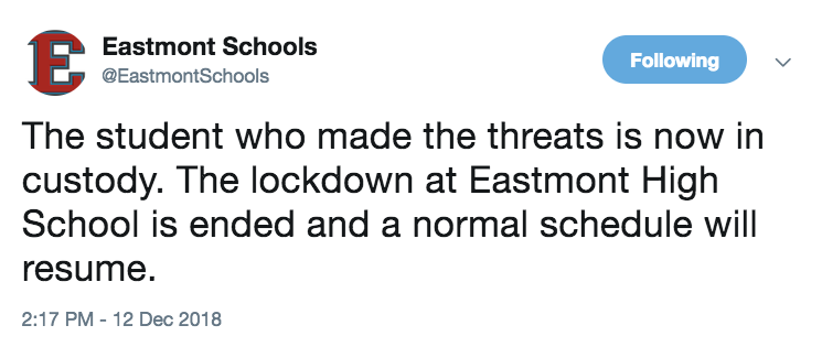 Eastmont School District tweet 2